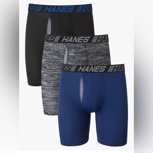 Hanes Men's Underwear Pack 6 Pack Total Support Pouch Briefs Moisture-Wicking
